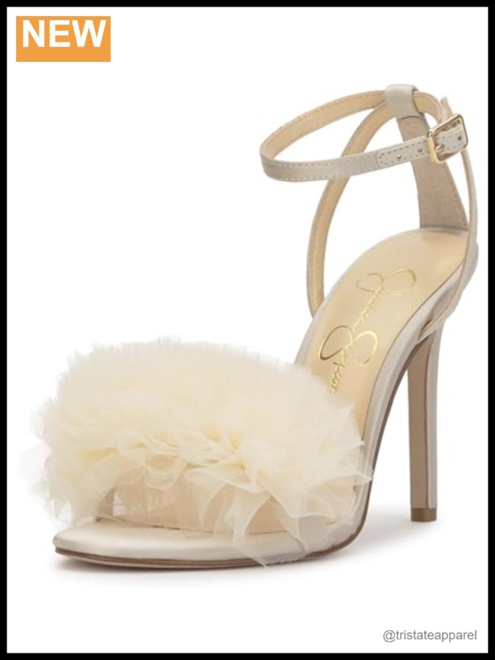 Textile Mesh Stiletto Heel Sandals